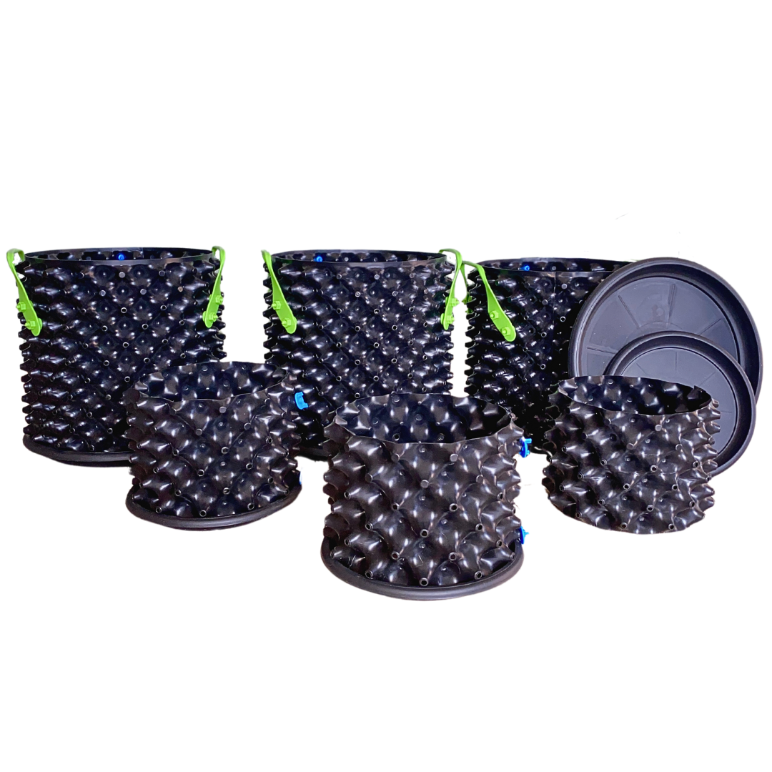 Air Pruning Pots - 3 Complete Grow Kits